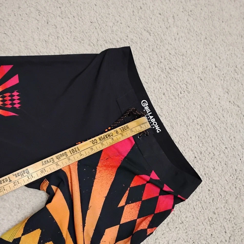 Billabong Andy Irons Rising Sun Board Shorts Mens 28 Hawaiian Surf Beach Swim